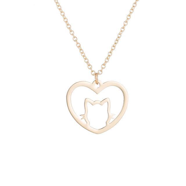 Cutiepie Minimalist Cat Necklace - Cleus