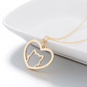 Cutiepie Minimalist Cat Necklace - Cleus